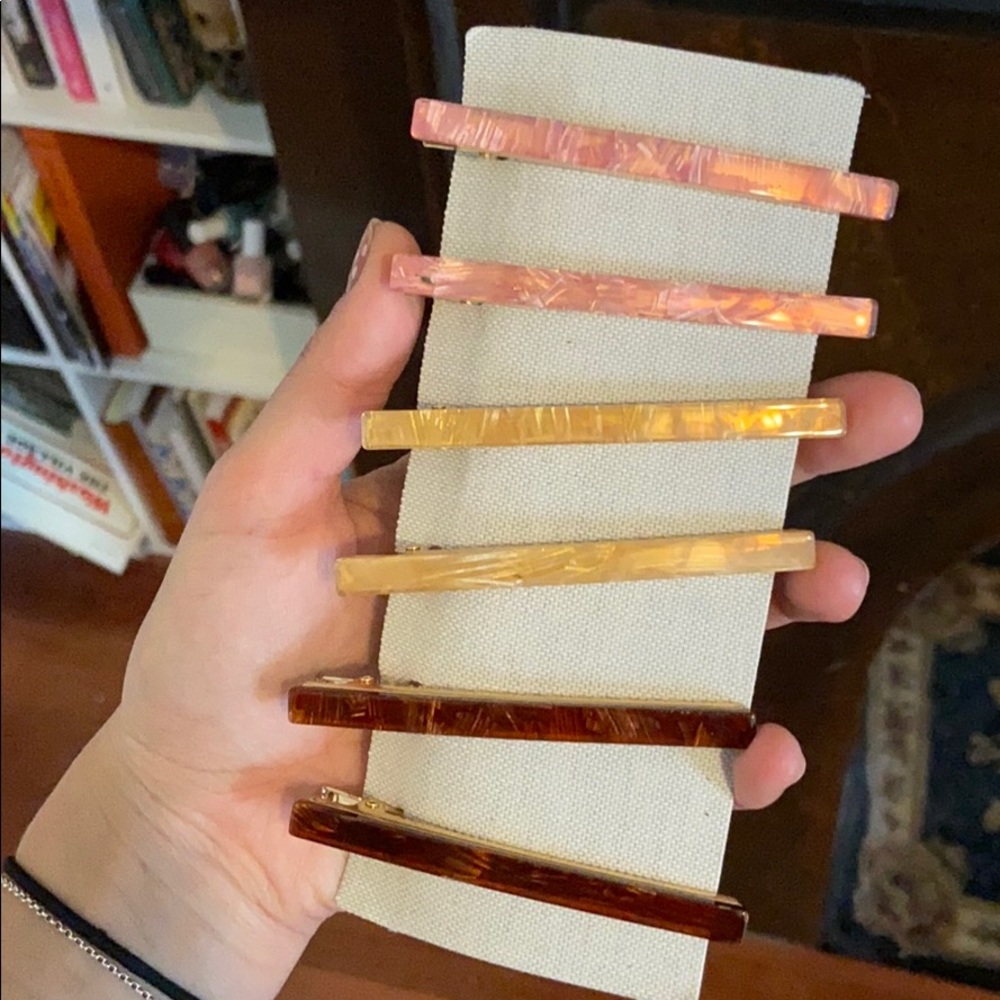 Acetate hair barrettes